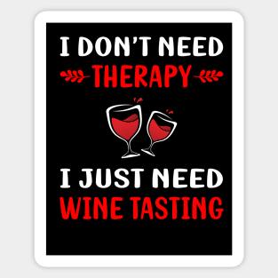 No Therapy Wine Tasting Sticker